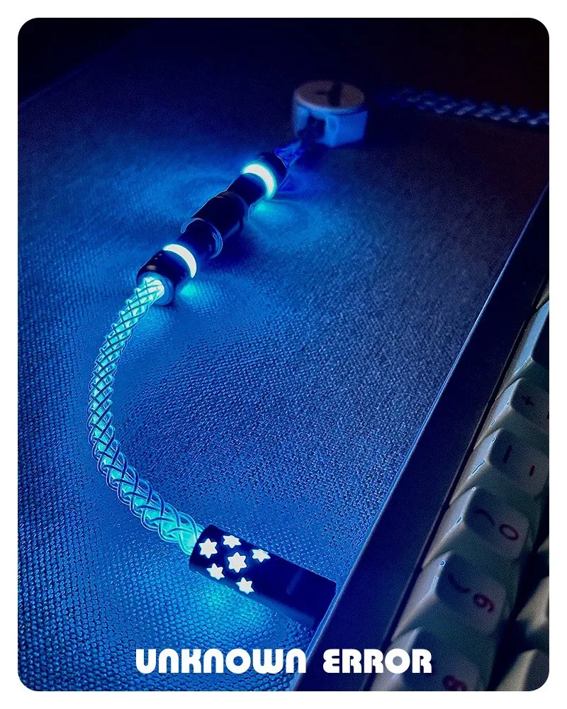Aviation Connector Cable, 8K Magnetic-axis Keyboard, Return Rate Data Cable, Type-C Single-crystal Copper, Blue-light Mechanical