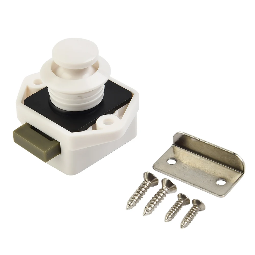 Latches Button Lock Cabinet Door RV Lock Car Diameter 20MM Drawer Latches 1PCS Boat Camper Push Lock High Quality