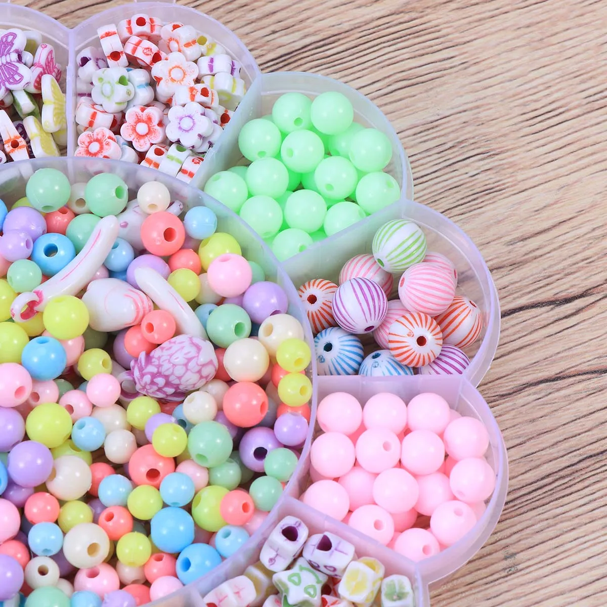 1 مجموعة حبة ملونة للأطفال مجموعة DIY التعليمية الحرفية الخرز أطقم للأطفال الإبداع التنسيق بين اليد والعين التفكير المنطقي #3