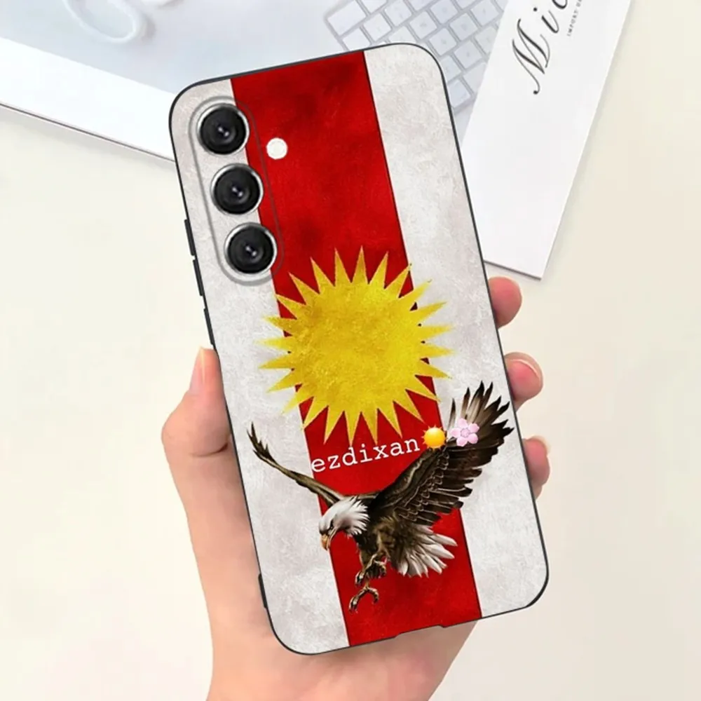 Yazidi Flag Ezidxan Phone Case For Samsung S21,S22 Ultra,S20,S30 plus,S22 plus,S23,S30 ultra 5G Silicone Cover