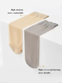 女士春秋季薄絲襪棉底夏季透氣網眼中筒短襪蕾絲襪 10 最佳銷售 女士薄襪子 - №7