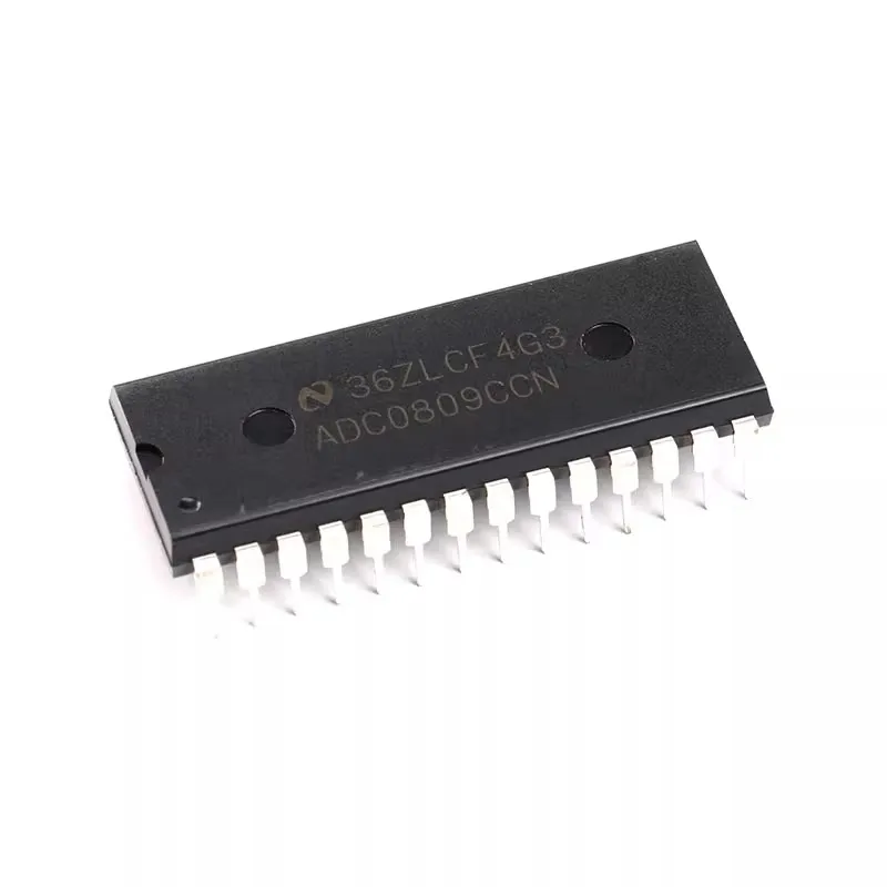 オリジナル純正ダイレクトプラグイン-adc0809ccn-8-ビットアナログ-デジタル-a-d-コンバータチップ-dip-28