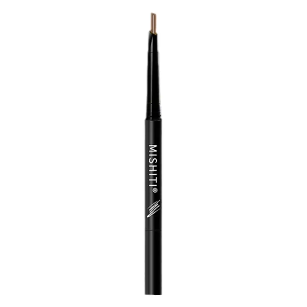 1Pc Fijne Wenkbrauw Potlood Met Dubbele Kop Automatische Pen Wenkbrauw Make-Up Make-Up Één Lijn Potlood Vrije Waterdichte Rotatie En B4b6