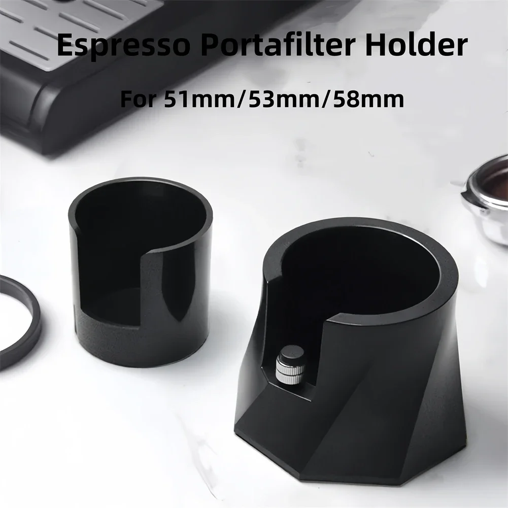 

EXSX Espresso filter holder 51/53/58mm Portafilter coffee holder stand Rest Holder Adjustable Coffee Tamper Station For Kitchen
