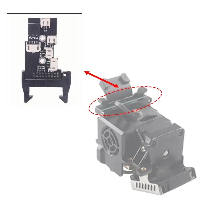 

Адаптер горячего конца экструдера, материнская плата для деталей 3D-принтера Kobra 2/Neo/Pro/Plus/Max