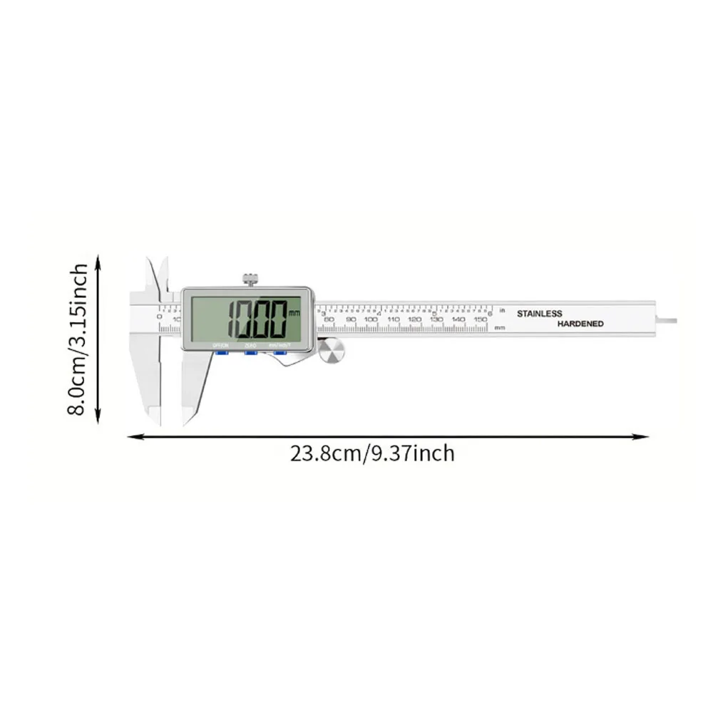 Digital Caliper,Upgraded Stainles Steel Digital Calipers 150mm/6 inch with Large LCD Screen,Perfect for Household,DIY image 6