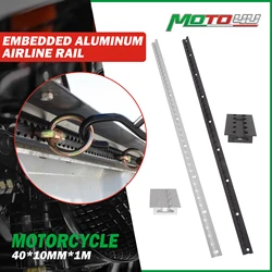 MOTO4U Embedded Aluminum Airline Rail 1M L-Track Cargo Control For Securing Motorcycles ATVs Utility Tractors Dirt Bikes 1PC