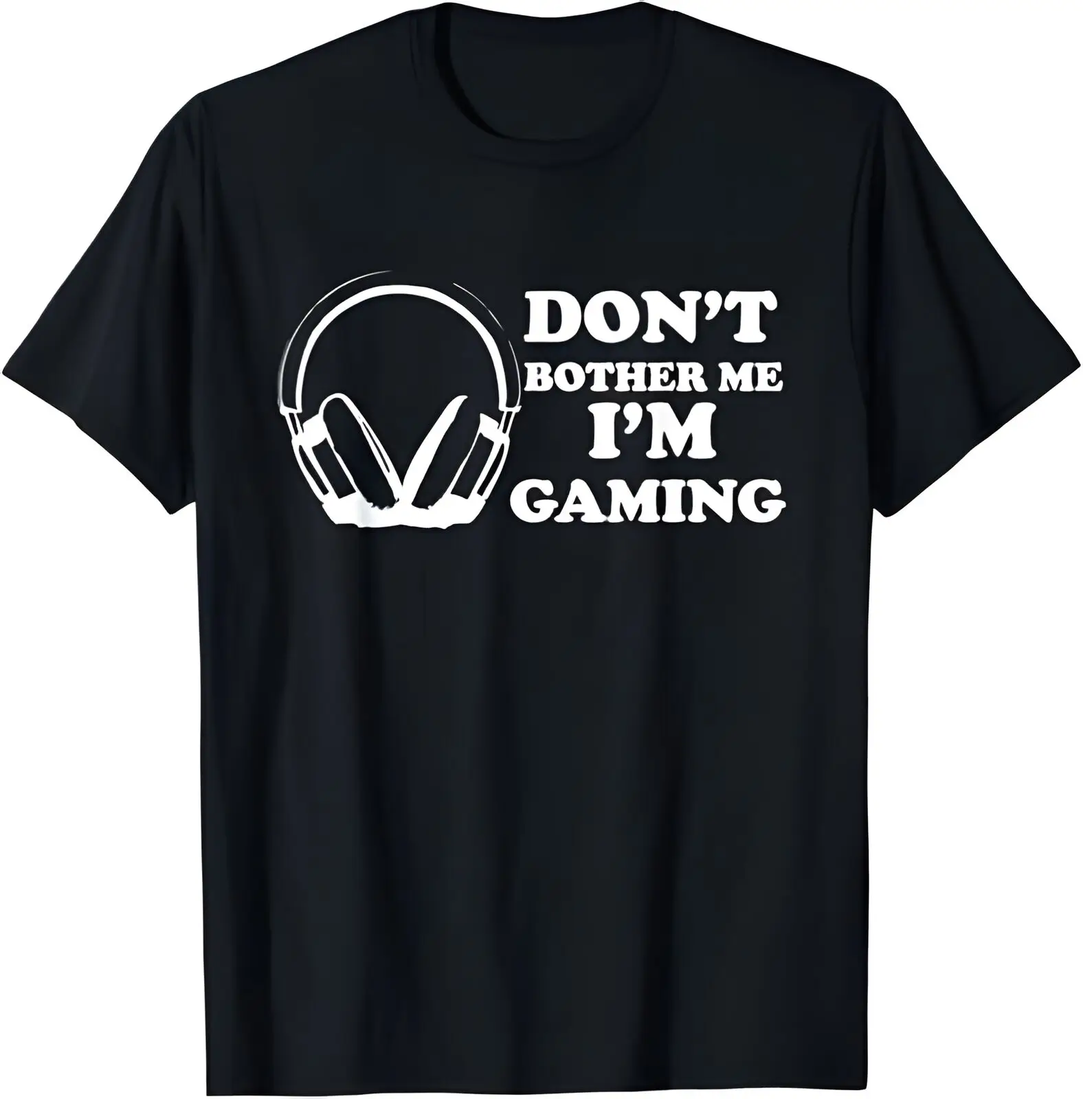 Don't bother me, I'm a video game player with a T-shirt featuring graphics