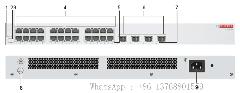 S210-24P2SR (24 10/100/1000BASE-T Ethernet Ports, 2 Gigabit SFP, PoE+, AC Power Supply) Network Switch