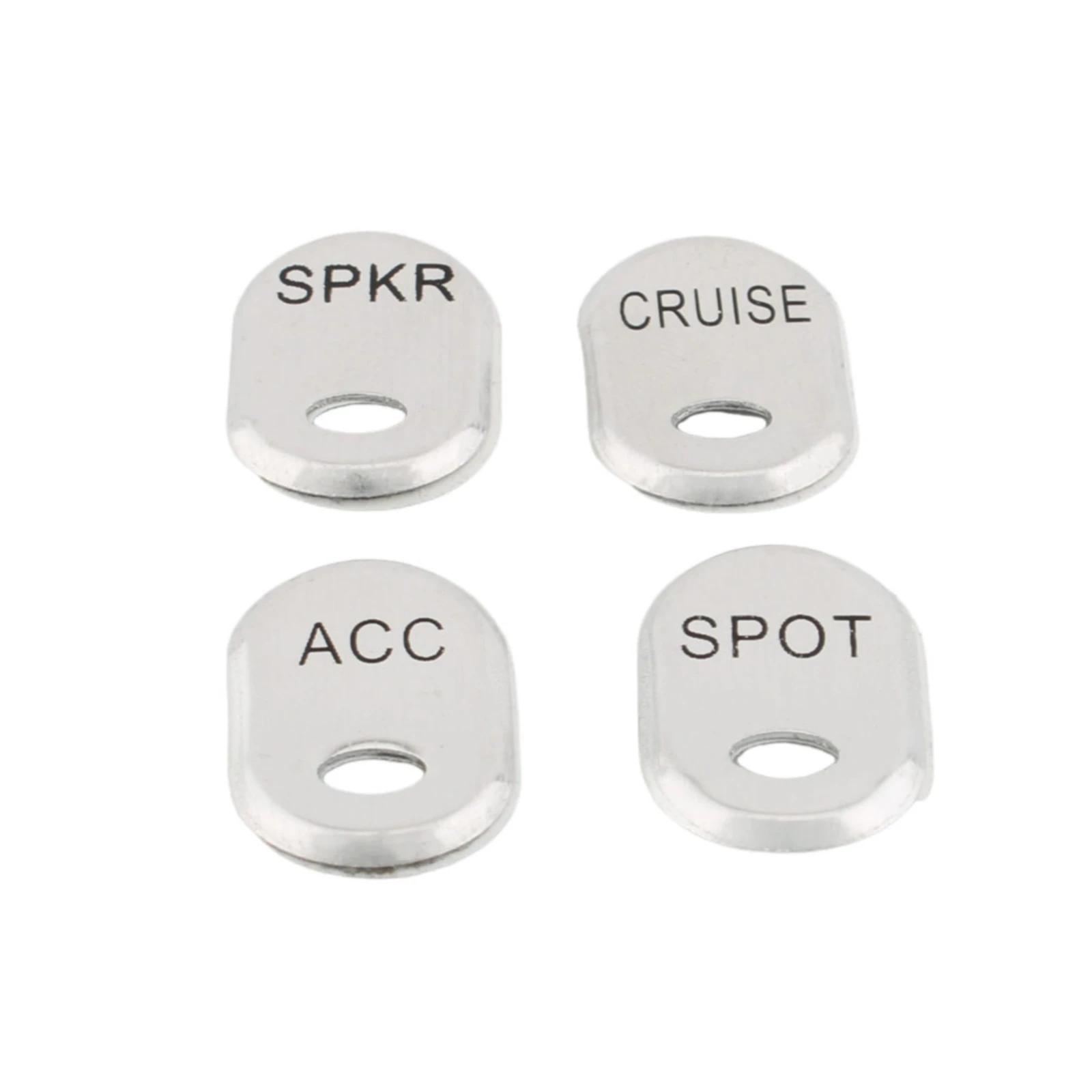 For Harley Touring Electra Road Glide 09-13 Street Glide 06-13 CVO 06-12 Chrome Steel Rocker Panel Switch Button Covers Kit 4Pcs