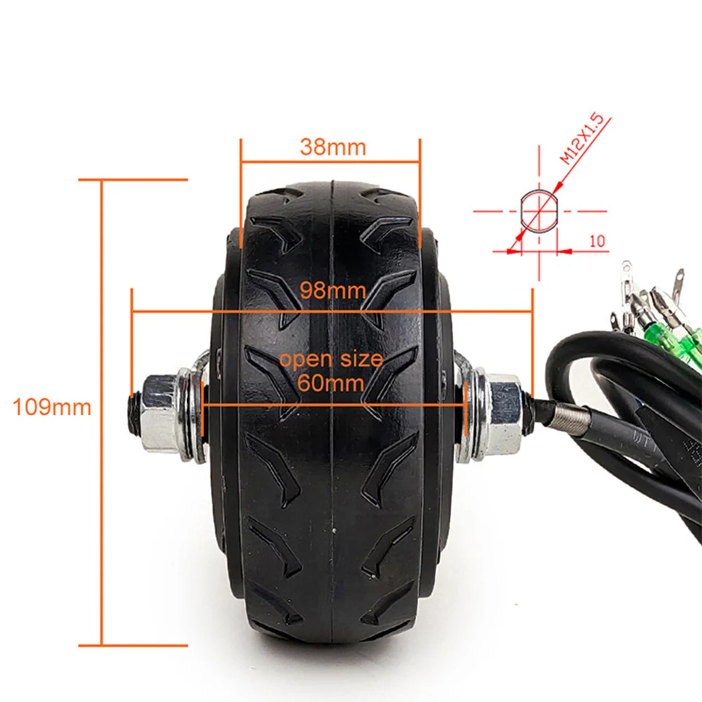 4 Inch 24V 36V 150W Brushless Electric Hub Motor With Hall Sensor 7NM Torque 900RPM For For Mini E Scooter Motorcycle DIY Upgrad