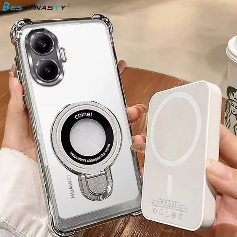 وسادة هوائية حامل مطلي بالكهرباء حافظة لهاتف Xiaomi POCO X7 F7 F6 X6 M6 F5 PRO غطاء خلفي ناعم فاخر مقاوم للصدمات