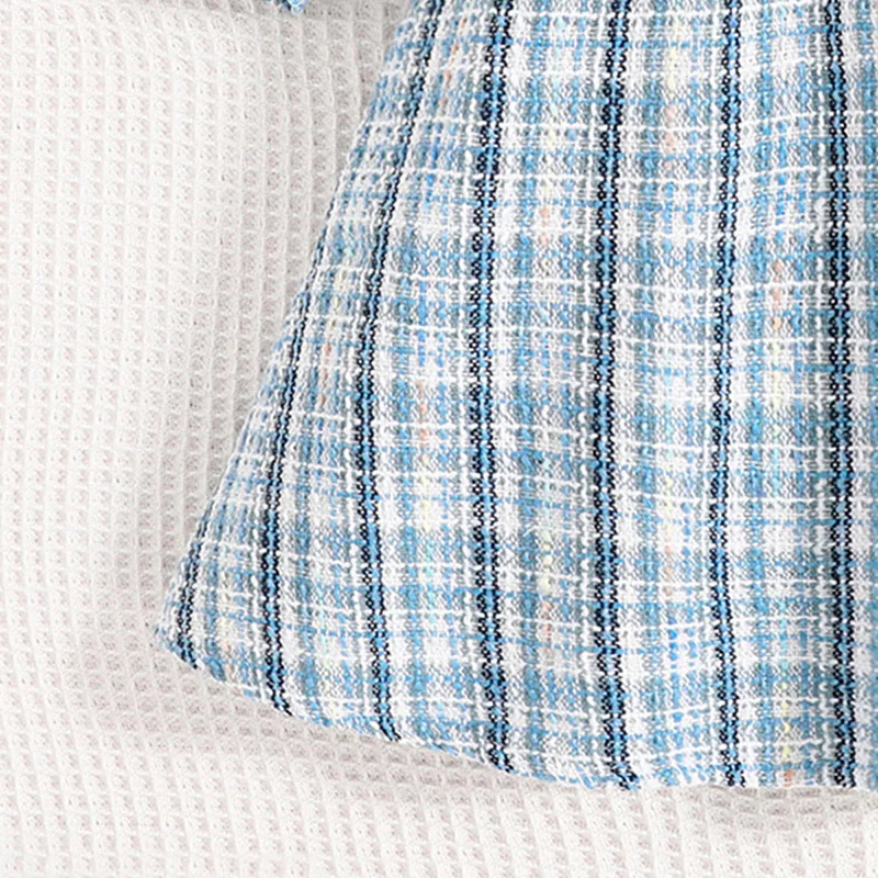 2025 خريف جديد للأطفال 4-7 سنوات بنات كم طويل مع عطر صغير باللون الأزرق فستان عطلة أنيق #6