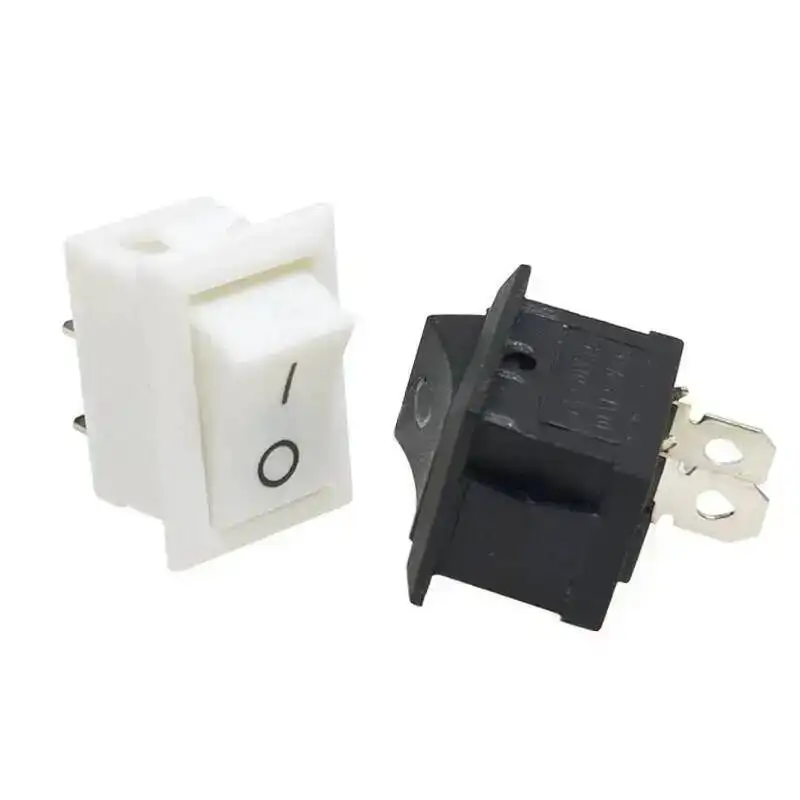 10pcs Rocker Switch 21x15mm 2/3/4/6 Brass Pins Two/Three Positions KCD1-101 Power Button Fix&Reset Control 250V6A 125V10A