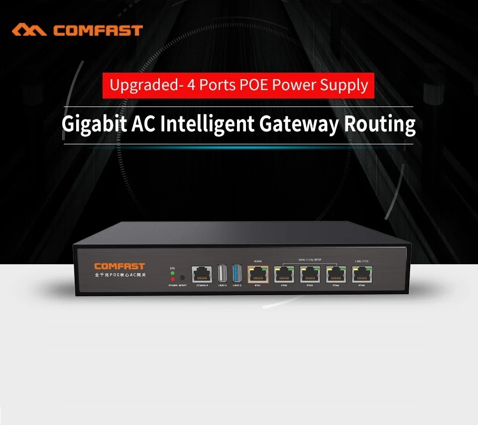 Roteadores Full Gigabit AC Core, Gateway de Autenticação, MT7621, CPU 880MHz, Wireless, Roaming, WiFi, Gerente de Projeto, CF-AC101, 10W