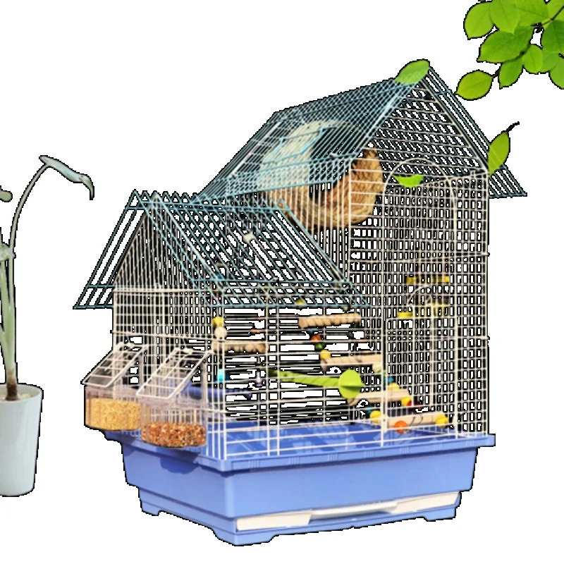 Stand Feeder Bird Cages Accessories Backpack Garden House Bird Cages Decoration Portable Gabbia Pappagallo Bird Supplies RR50BN