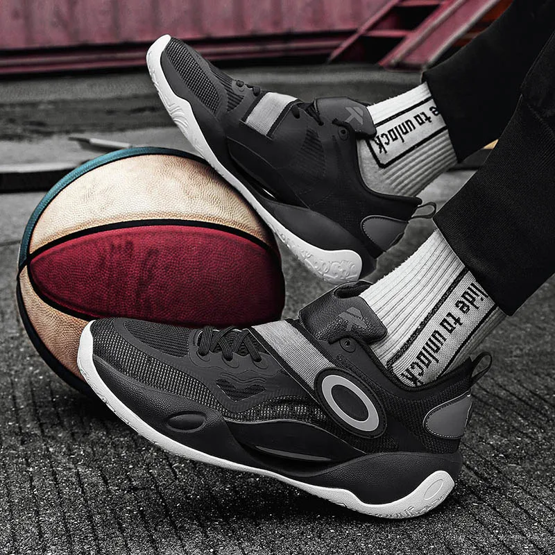 New basketball shoes with cushioning and shock absorption, comfortable and breathable casual walking sports shoes for students
