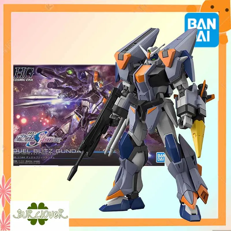 Bandai oficialmente licenciado gundam hg série duel blitz gundam anime figura de ação montagem modelo brinquedos modelo colecionável ornamento