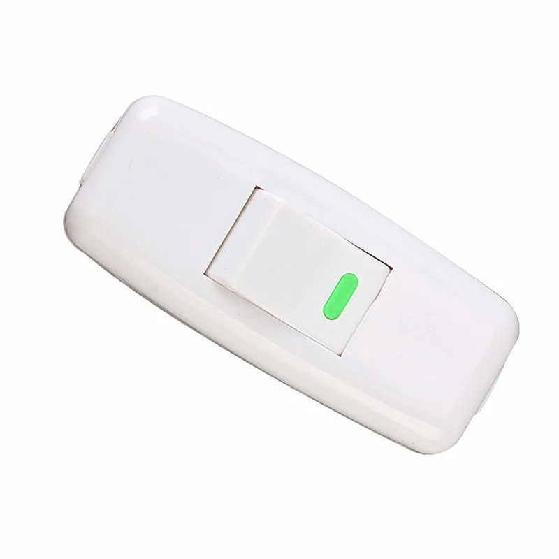 Single Control Button Switch Bedside Pillow Side 12A Switch Pure Copper Wiring White Button Switchs Cover Power Electrical Tool