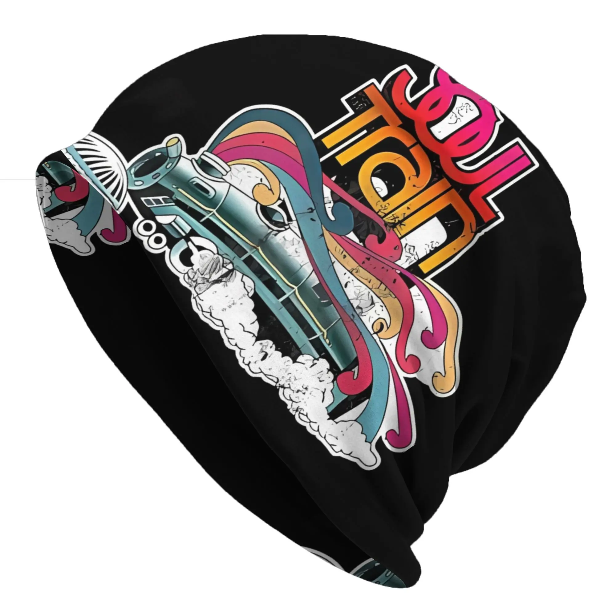 Bonnet Hats Soul Train Men Women's Thin Hat Colorful Autumn Spring Cap Street Skullies Beanies Caps