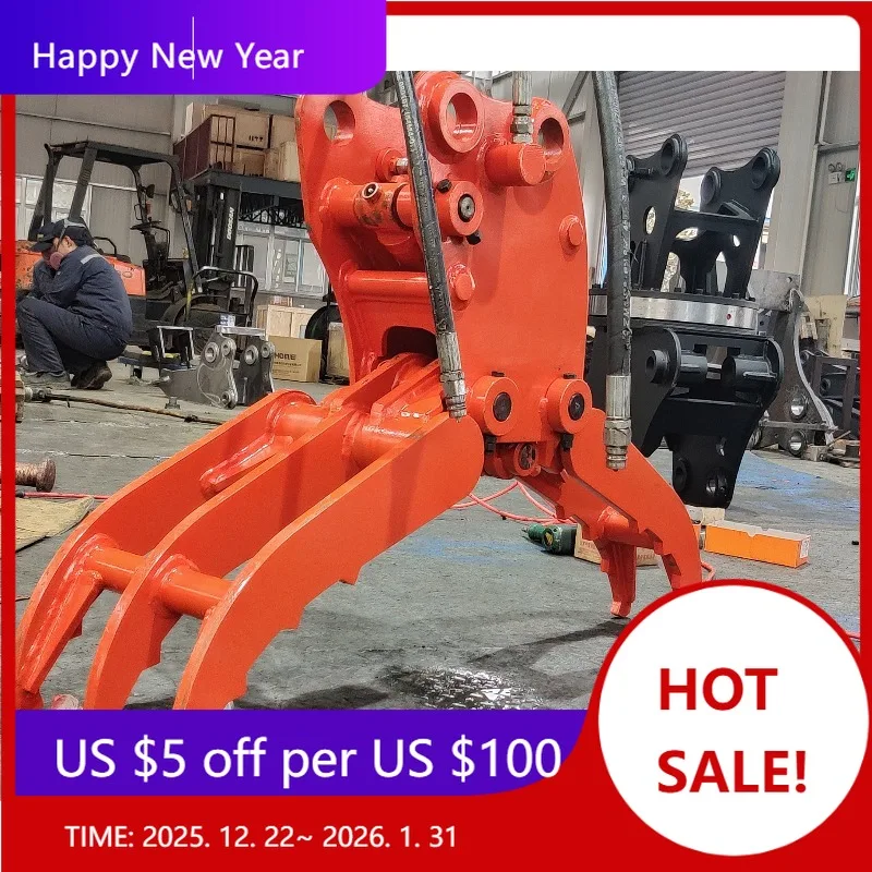 

【Заводская】Экскаватор Кубато 3,5 Т, гидравлический мини-бревенчатый металлический захват, японское тяжелое оборудование, захват, захват для