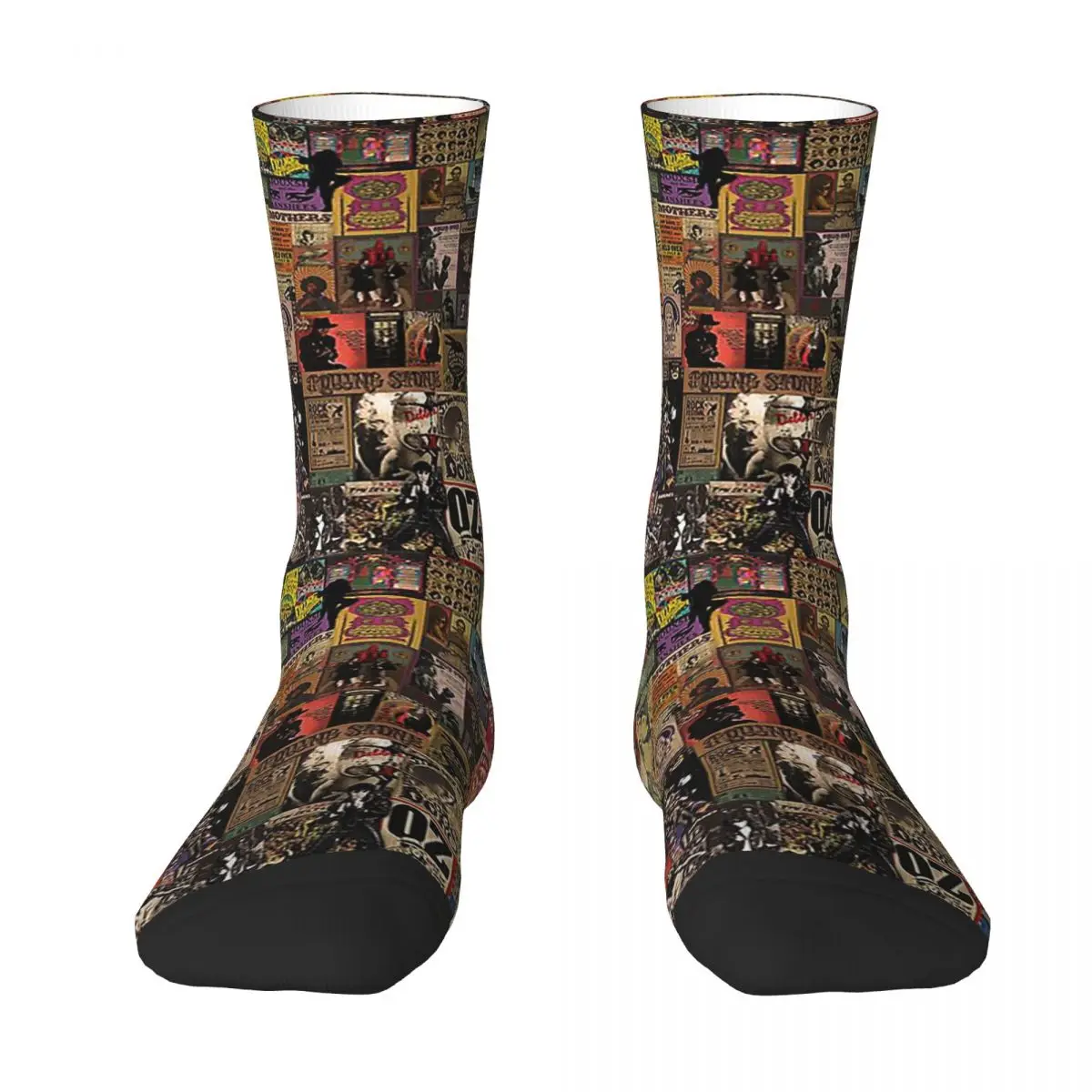 Rock N' Roll Stories Socks Harajuku Super Soft Stockings All Season Long Socks Accessories for Man's Woman's Birthday Present