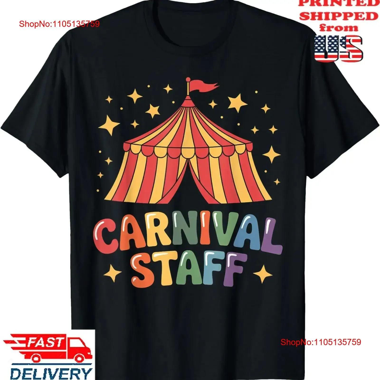 

Carnival Staff Circus Event Costume Tent Party T Shirt vintage Washed Soft Comfortable Unisex Stylish designer clothes