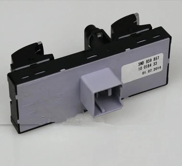 4 PCS original chrome ประตูหน้าต่างปุ่มสวิทช์สําหรับ VW Tiguan Passat B7 CC Golf 6 Jetta MK6 Touran 5K4959857 5K0959855