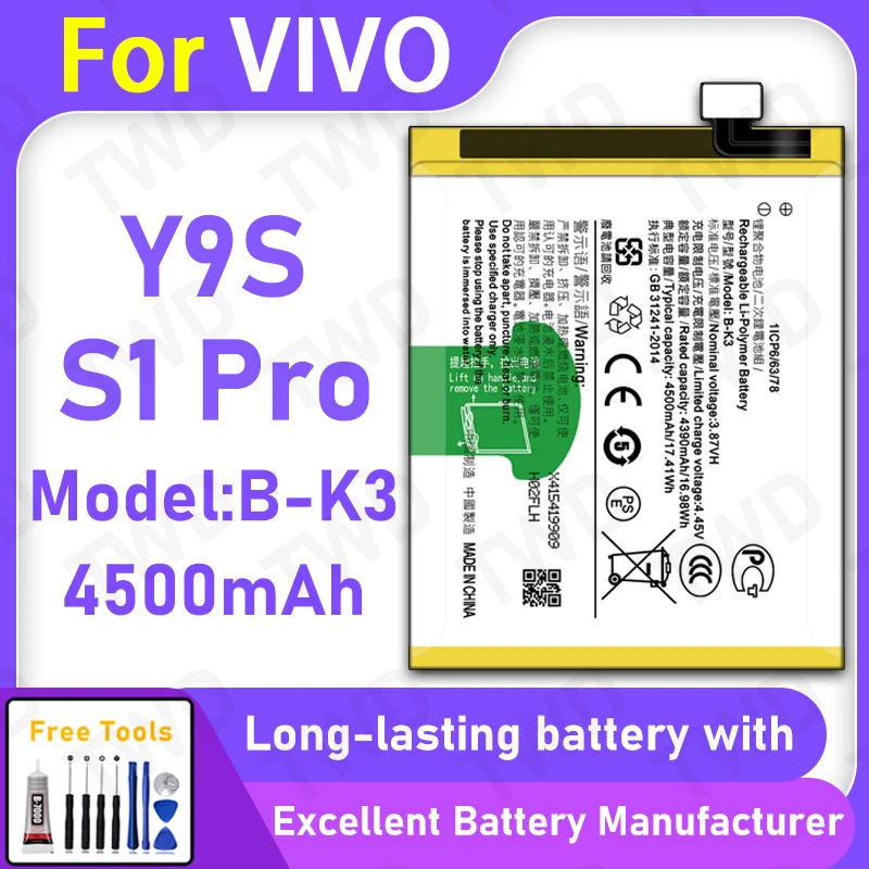 100% New 4500Mah B-…