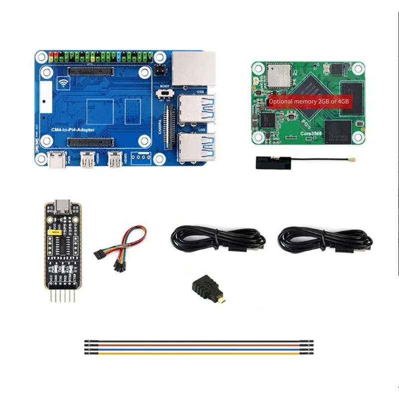 Core3566 Module Kit Rockchip RK3566 Quad-Core Processor High-Performance Computing For Raspberry Pi CM4 US PLUG