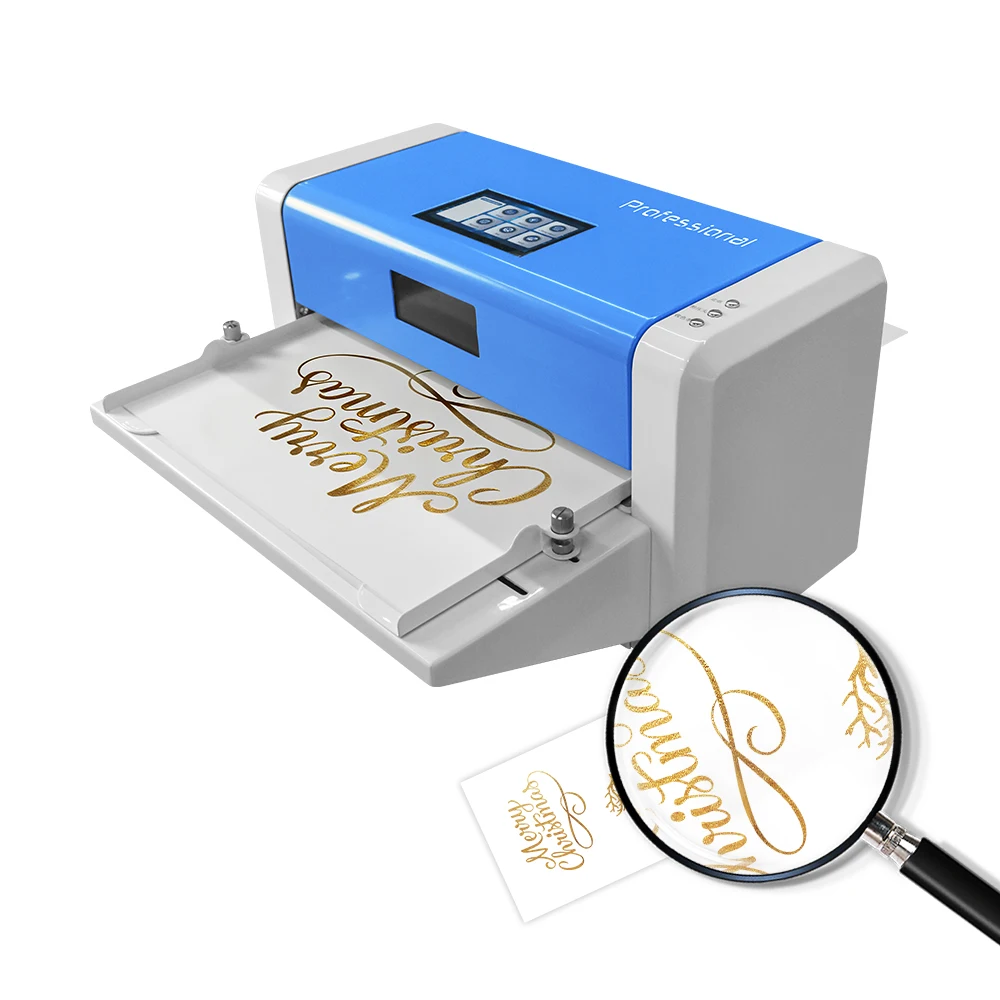 MS-T571 Automatic Hot Foil Stamping Printer Digital Foil Printing Machine for Paper Card Invitation Packaging Customize
