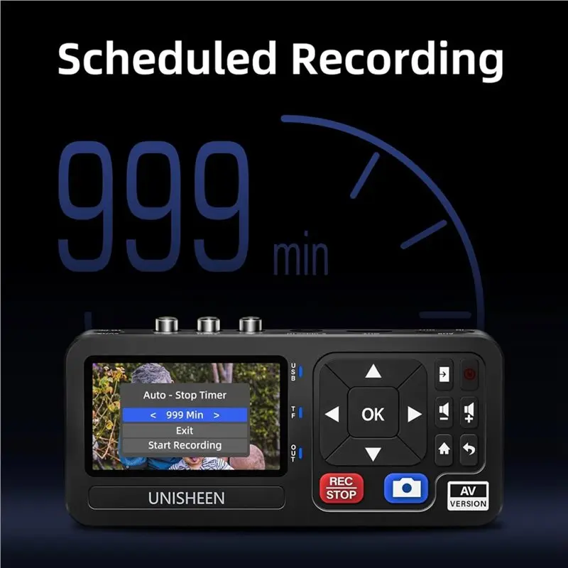 UNISHEEN For VHS To Digital Converter For VHS, VCR, DVR, DVD, Cassette Gaming Consoles-Video Recording Function US Plug - view 6