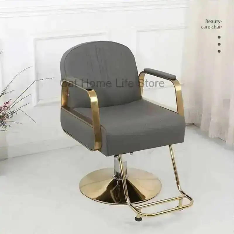 Aesthetic Vintage Barber Professional Chair Hairdresser Pedicure Chair Beauty Salon Rolling Silla Barberia Tattoo Furniture
