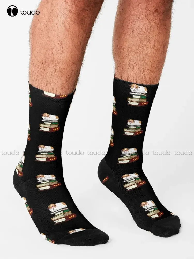 Guinea Pig Socks American Flag Socks Personalized Custom Unisex Adult Teen Youth Socks 360° Digital Print Custom Gift Streetwear