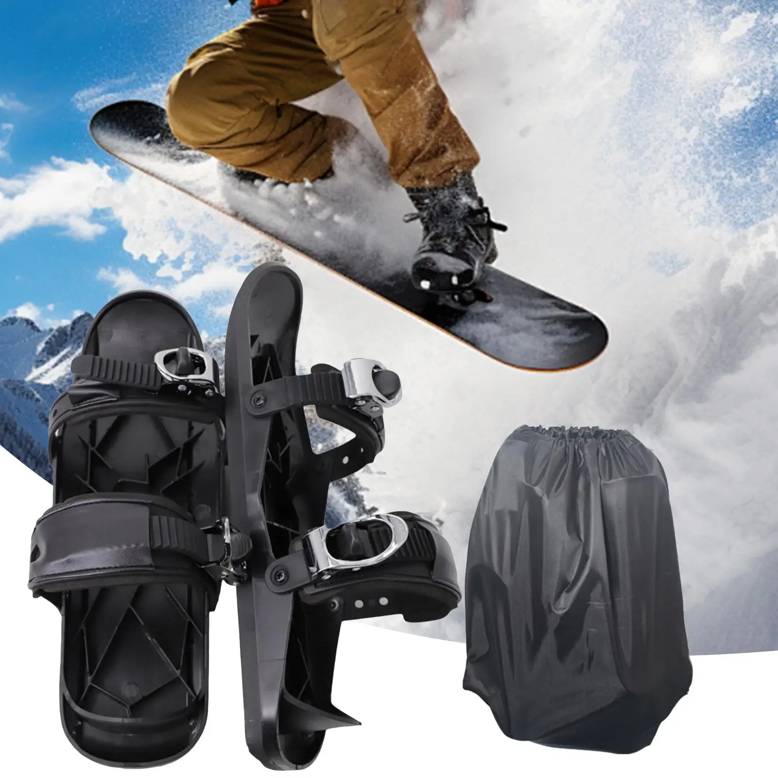 

Зимние регулируемые сноубордические коньки для взрослых, короткие сноублейды, уличные сноуборды, ледовые коньки, снегоступы, лыжные ботинки