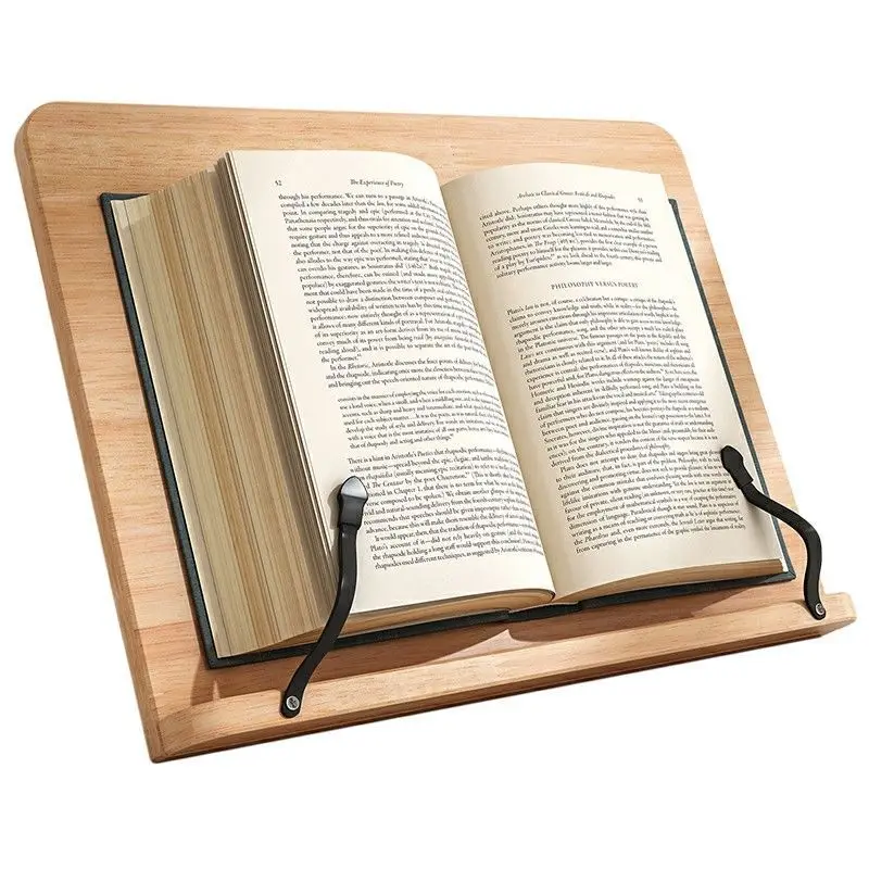 

Reading Rack Reading Shelf Wooden Adult Reading Artifact Book Stand Holder Bookkeeper