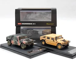 Master 1:64 H1 Pickup Truck Military Diecast Toys Car Models Gifts Collection Muddy