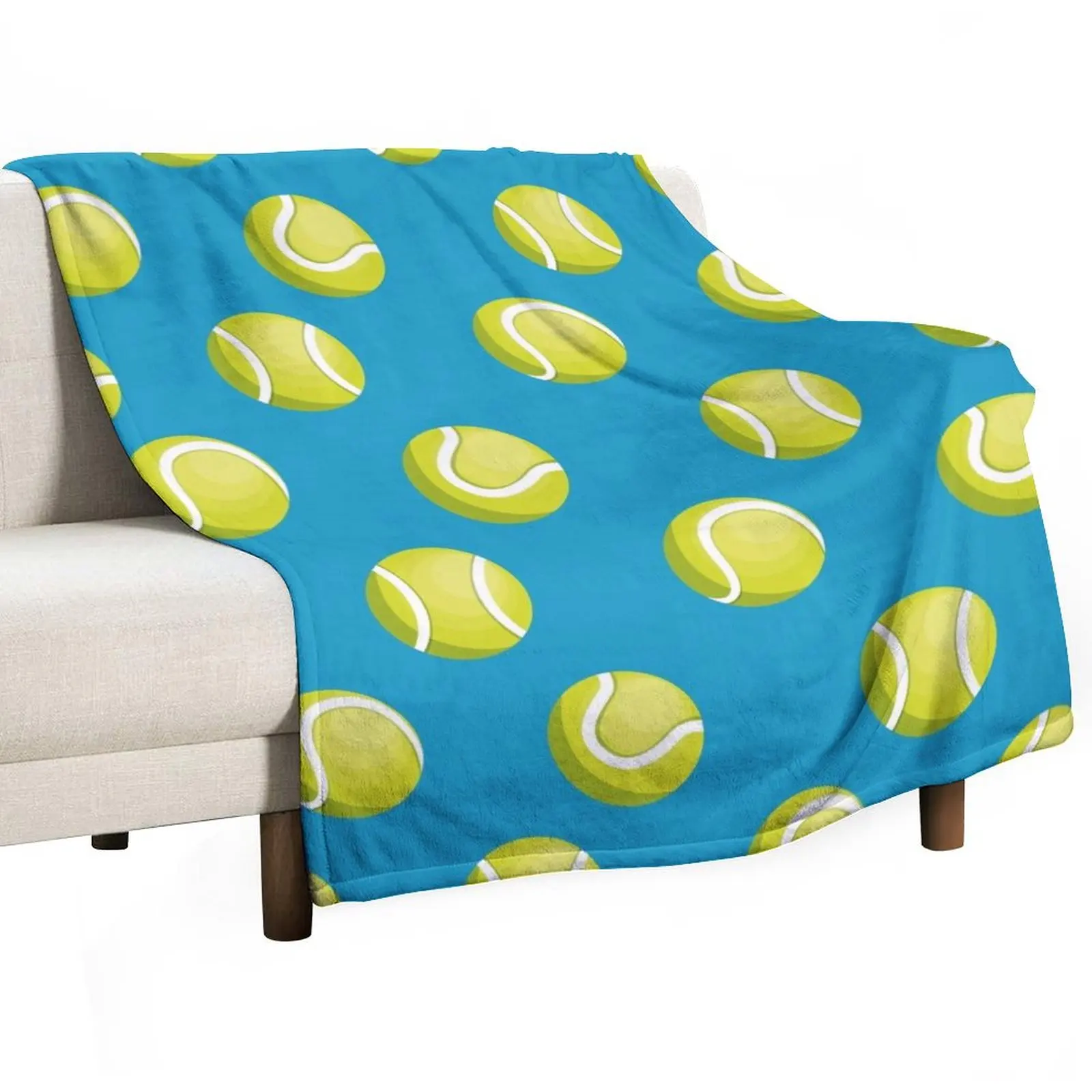 Tennis Balls Pattern Throw Blanket Blankets For Bed Sofas Beautifuls Sofa Blankets