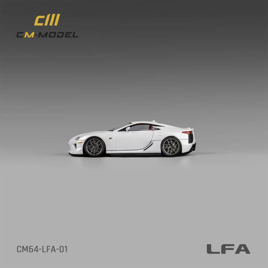 CM MODEL 1:64 LFA Pearl White Diecast Model Car