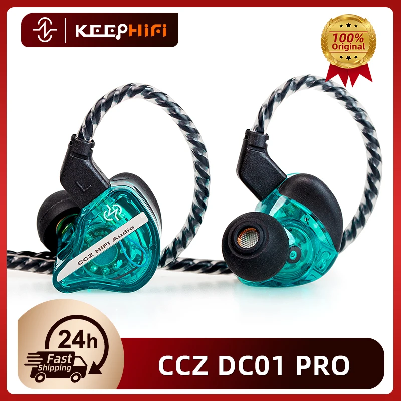 CCZ DC01 Pro in Ear Monitor headphones 0.78mm 2pin 20HZ-20KHZ IEM Earphones for Singer Musicians HIFI headset gamer