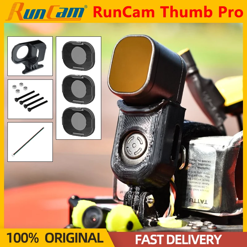 Original RunCam Thumb Pro 4K MINI Action FPV Camera 16g Bulit-in Gyro Filter Drone Camera FPV Racing Quadcopter Drone Cinewhoop