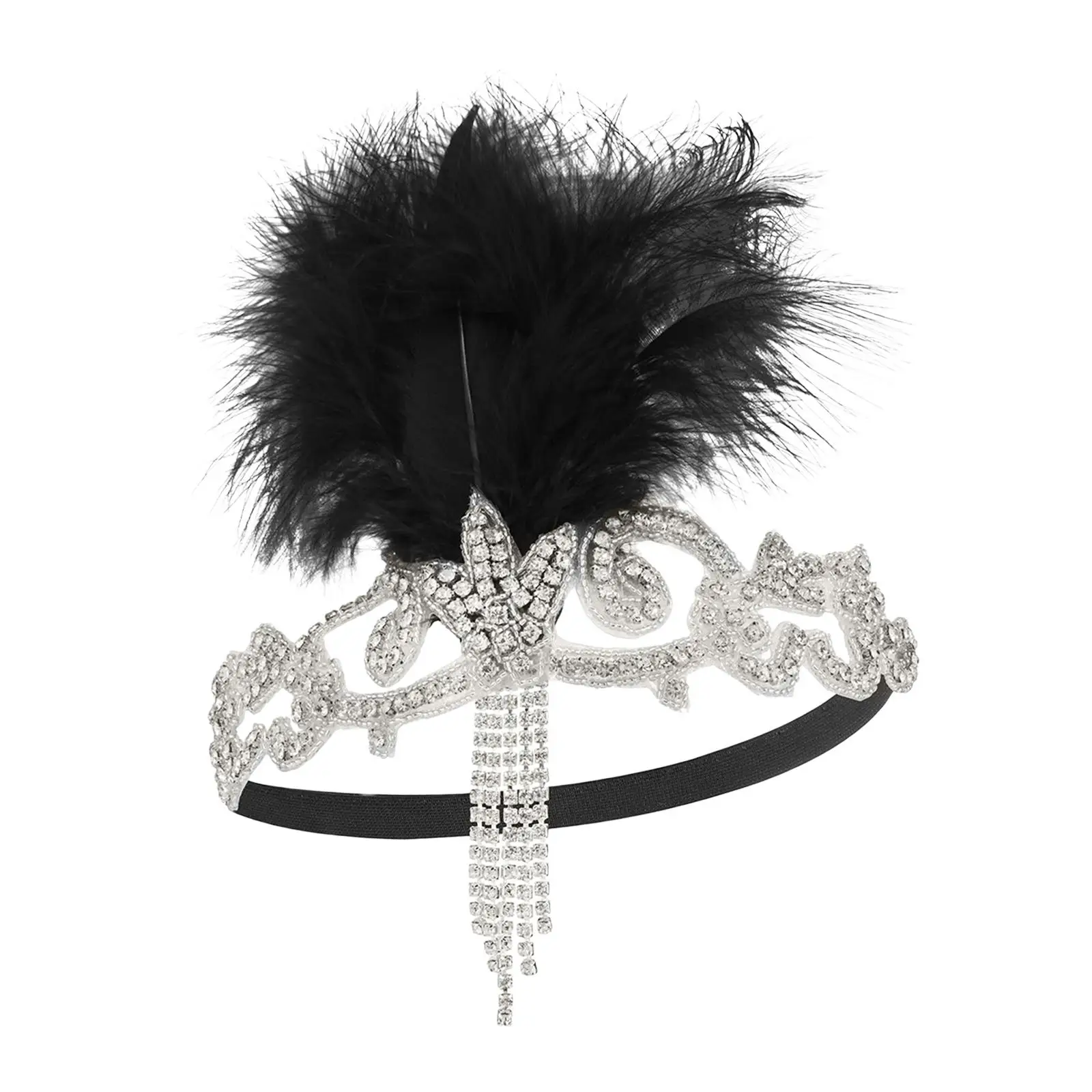 

Flapper Headband Fancy Dress Costume Accessories for Women 1920S Headpiece for Carnival Themed Party Cocktail Wedding Cosplay