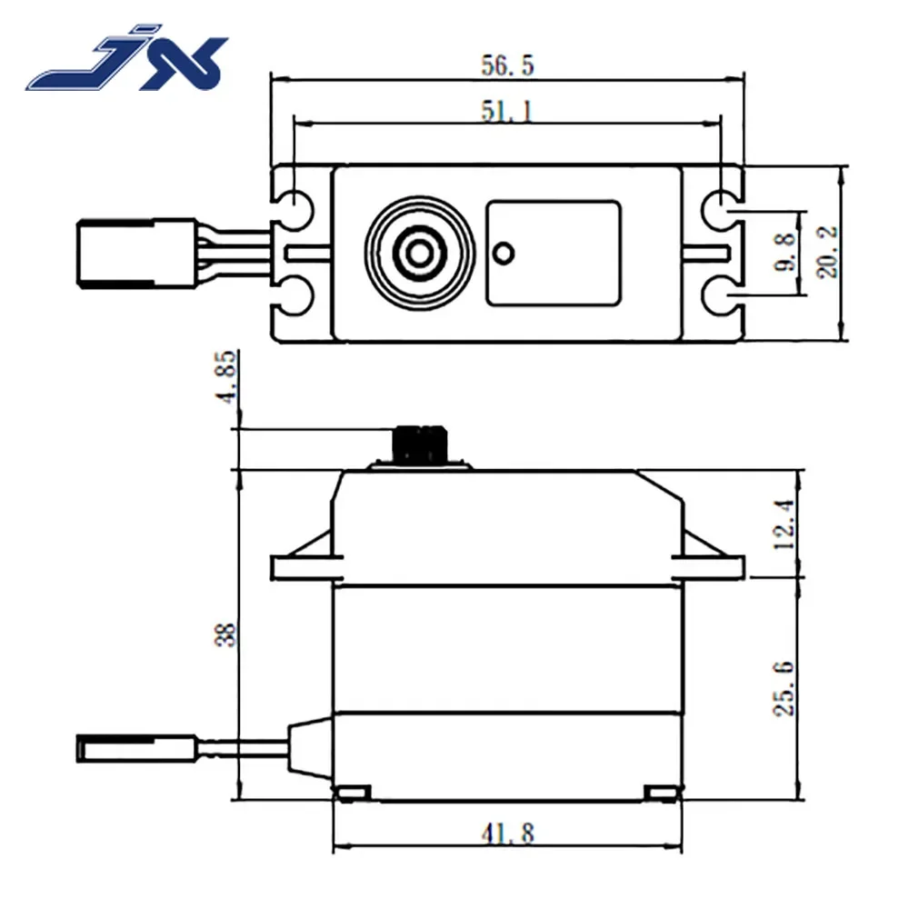 JX WP5323LV 23 kg Servo digitale impermeabile Metal Gear Cuscinetti a sfere doppi 25T ad alta precisione per RC Car Robot Drone