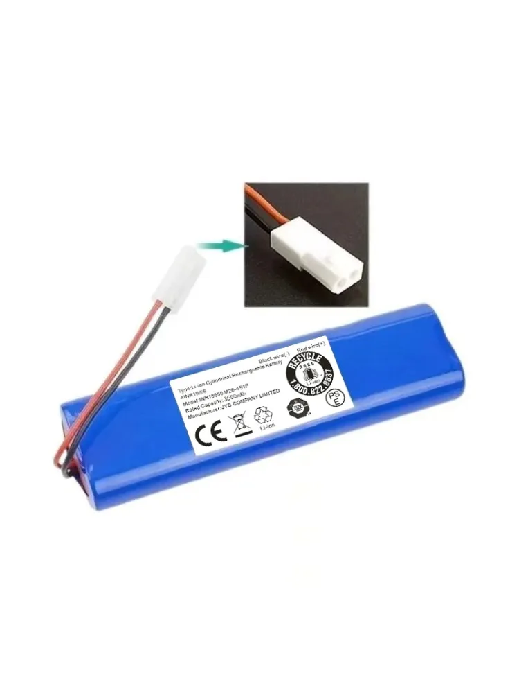 Akumulator 14,8 V 3500 mAh do odkurzacza automatycznego Tefal X-plorer Serie 75, 360 / SS-2230002528, D004-ICR-26HE-4S1P — zdjęcie produktu 7