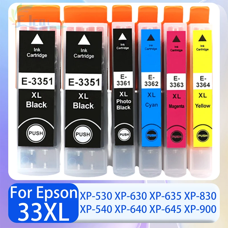 T3351 T3361 33XL Ink Cartridge Compatible For Epson XP-530 XP-540 XP-630 XP-640 XP-635 XP-645 XP-830 XP-900 XP-7100 Printer