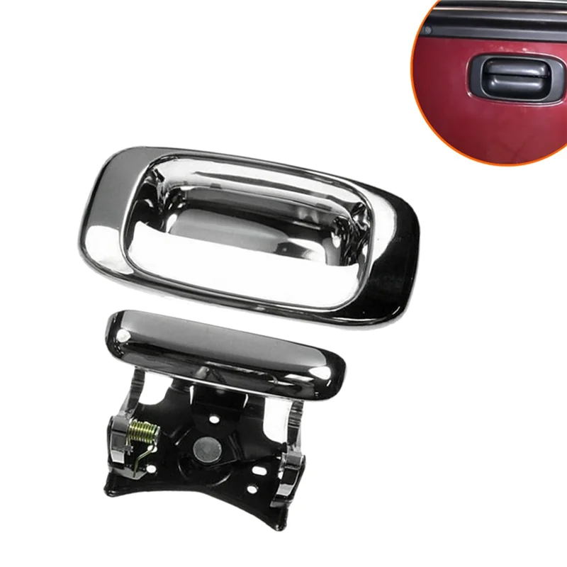 

Chrome Replacement Rear Tailgate Handle Bezel Set For Chevy Silverado GMC Sierra 1999-2006 15997911 15228539 15228541 15228540
