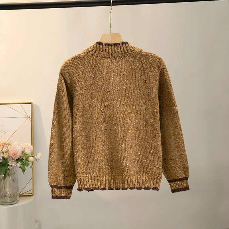 Thi Heavy Du Chunky Needle Open Cardigan Longgar Wanita Faion Retro Sle Musim Gugur Musim Dingin Mantel Sve ort Panjang Quali L...