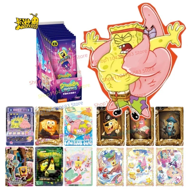 kayou-spongebob-squarepants-premium-collection-pack-vol2-full-box-official-genuine-peripheral-collectible-card-pack