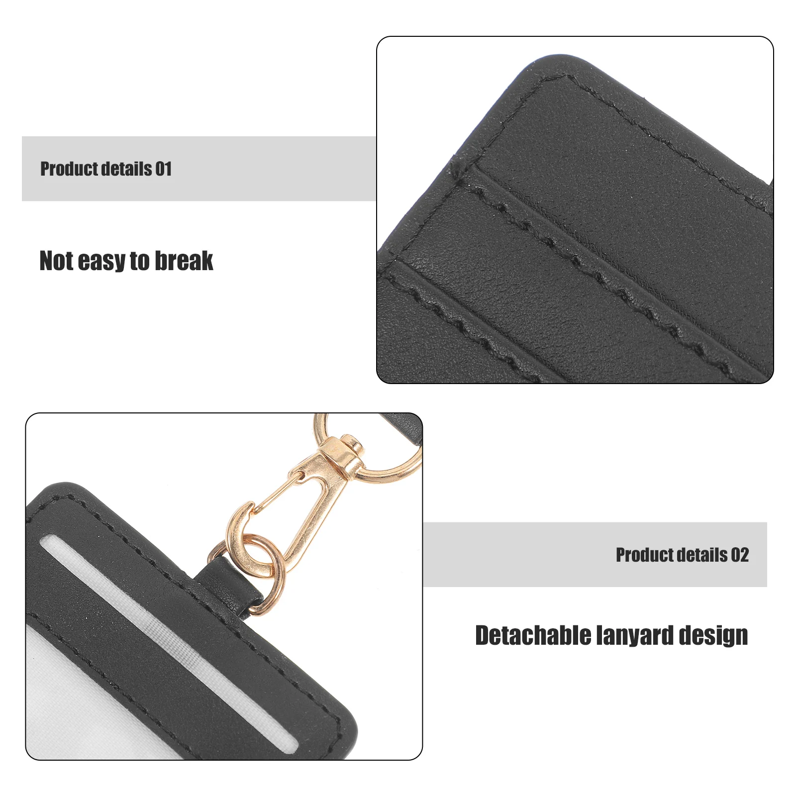 

Staff Lanyard with Card Holder Work Certificate and Badge Cards Storage Sleeves Pass