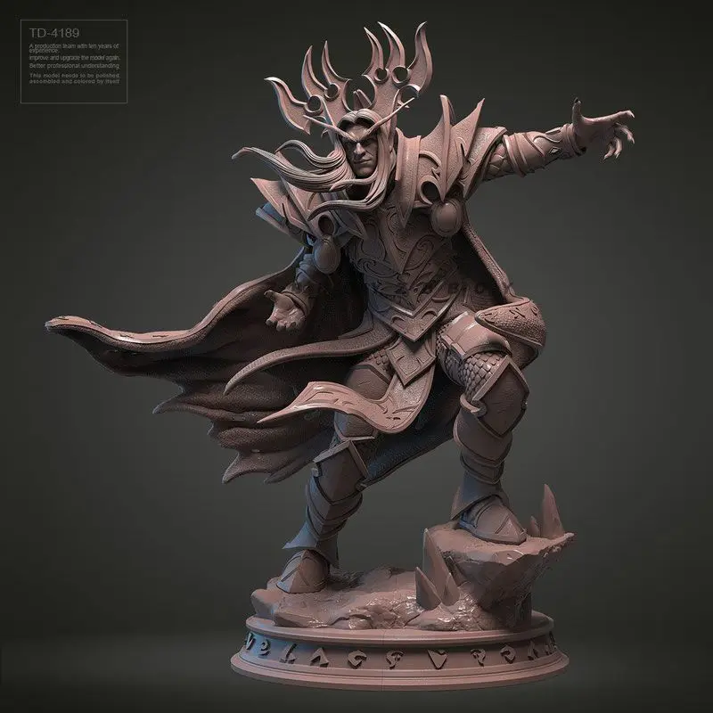 55mm 75mm Kelsas Sunstrider High Elves Leader Wizard Resin Model DIY Coloring Figurines Miniatures 3D Printed Craft Gift